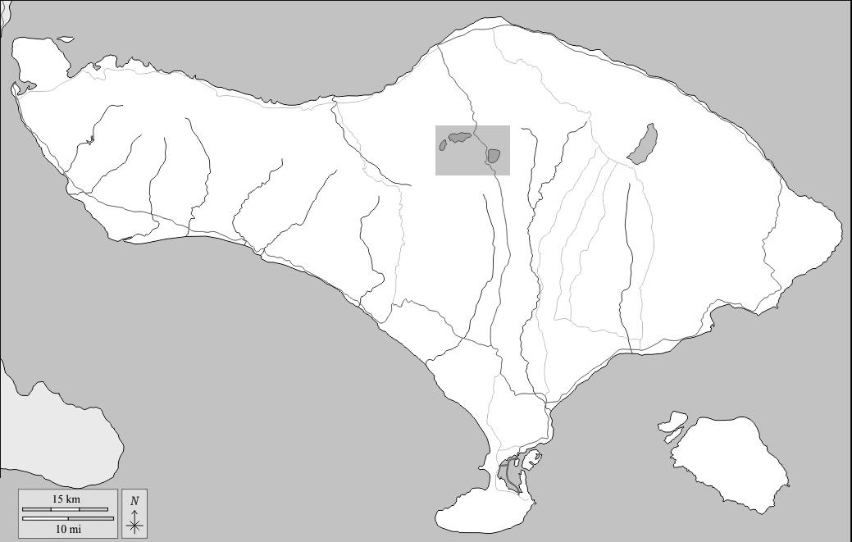 Map of Bali